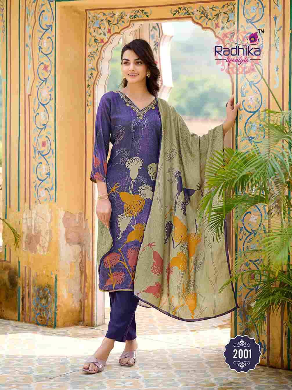 Festive Dairies Vol-2 By Radhika Lifestyle 2001 To 2006 Series Beautiful Festive Suits Colorful Stylish Fancy Casual Wear & Ethnic Wear Pure Muslin Print Dresses At Wholesale Price