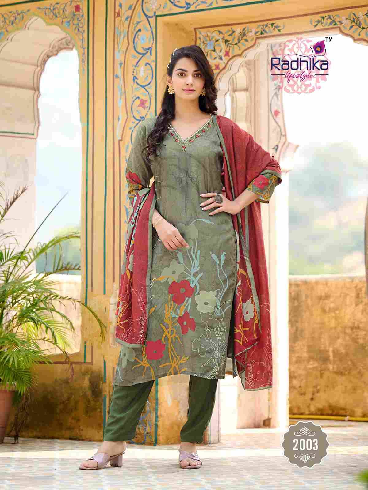 Festive Dairies Vol-2 By Radhika Lifestyle 2001 To 2006 Series Beautiful Festive Suits Colorful Stylish Fancy Casual Wear & Ethnic Wear Pure Muslin Print Dresses At Wholesale Price