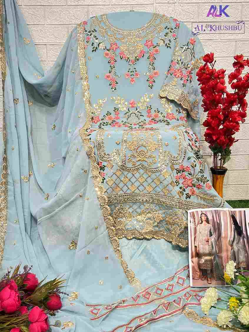 Afifa Vol-3 By Al Khushbu 6018 To 6020 Series Beautiful Pakistani Suits Colorful Stylish Fancy Casual Wear & Ethnic Wear Faux Georgette Dresses At Wholesale Price