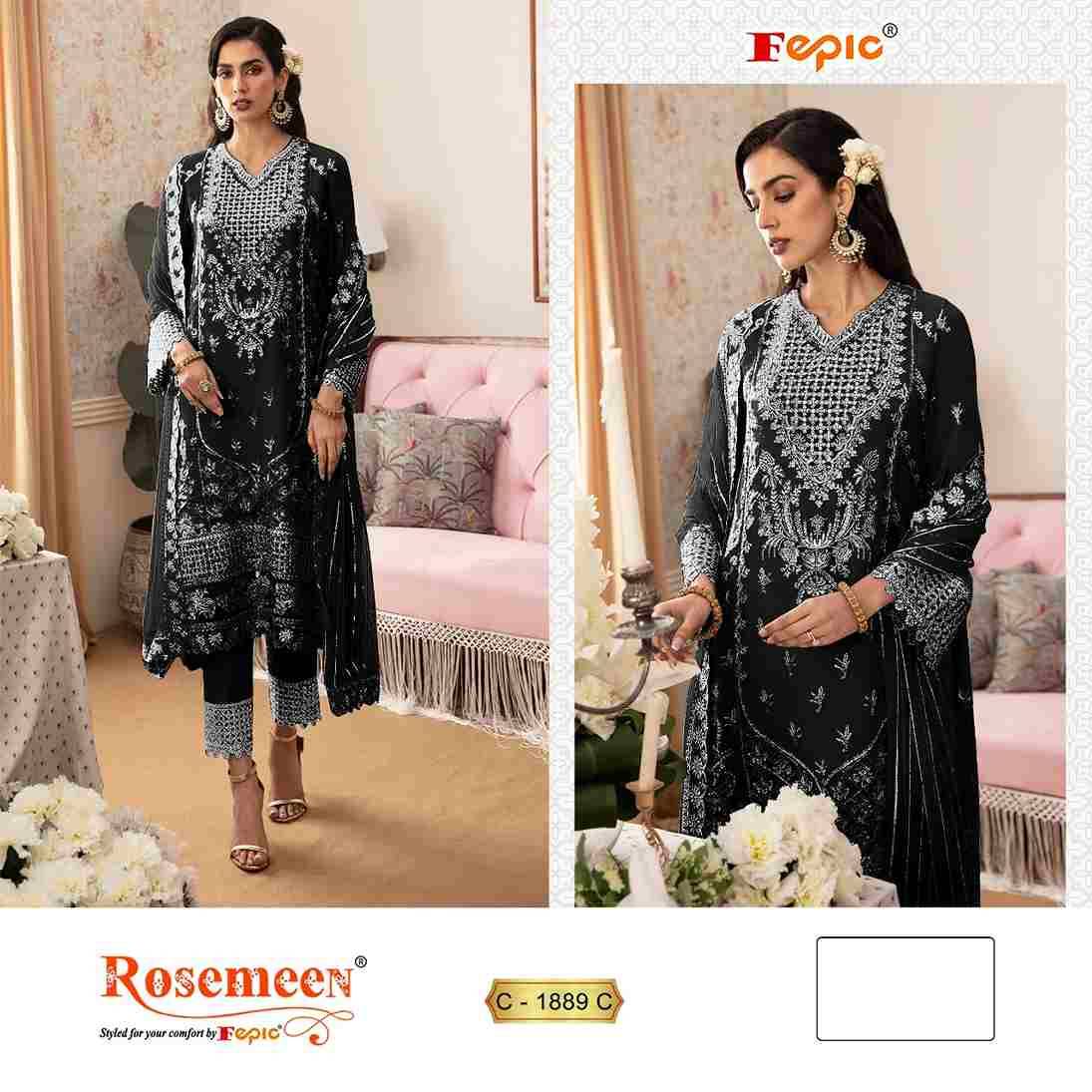 Fepic 1889 Colours By Fepic 1889-A To 1889-C Series Beautiful Pakistani Suits Colorful Stylish Fancy Casual Wear & Ethnic Wear Georgette Embroidered Dresses At Wholesale Price