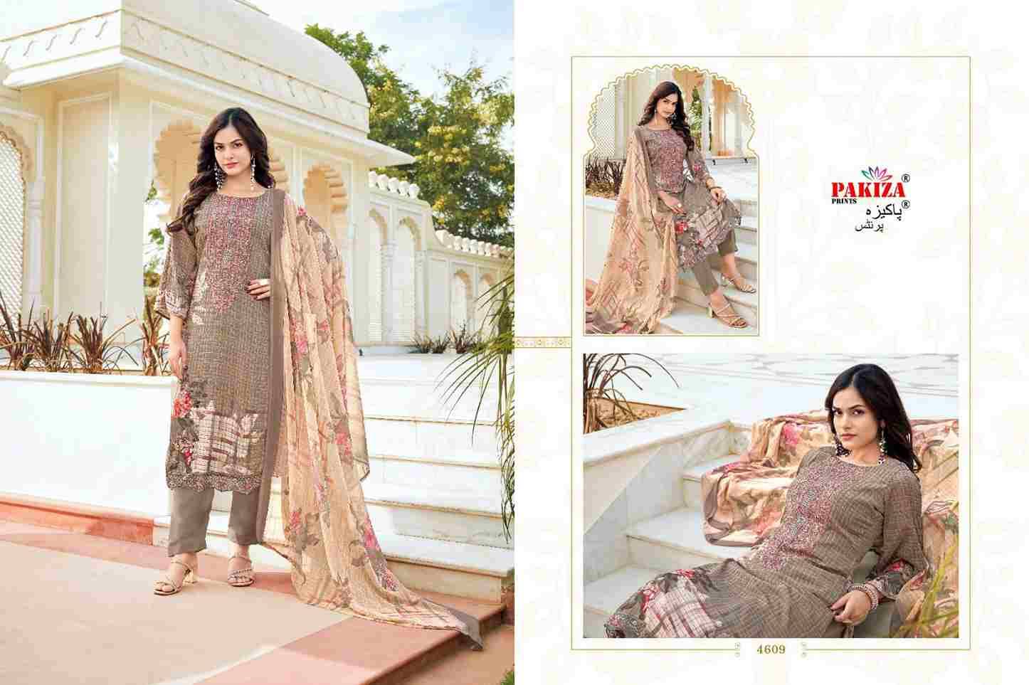 Arwah Vol-46 By Pakiza Prints 4601 To 4610 Series Beautiful Festive Suits Stylish Fancy Colorful Party Wear & Occasional Wear Royal Crepe Dresses At Wholesale Price