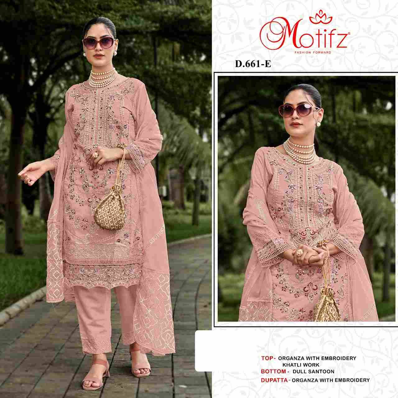 Motifz Hit Design 661 Colours Vol-2 By Motifz 661-E To 661-H Series Beautiful Pakistani Suits Colorful Stylish Fancy Casual Wear & Ethnic Wear Organza Dresses At Wholesale Price