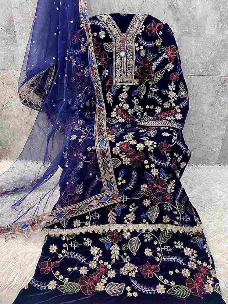 Hoor Tex Hit Design H-343 Colours By Hoor Tex H-343-A To H-343-D Series Designer Festive Pakistani Suits Collection Beautiful Stylish Fancy Colorful Party Wear & Occasional Wear Heavy Velvet With Embroidered Dresses At Wholesale Price