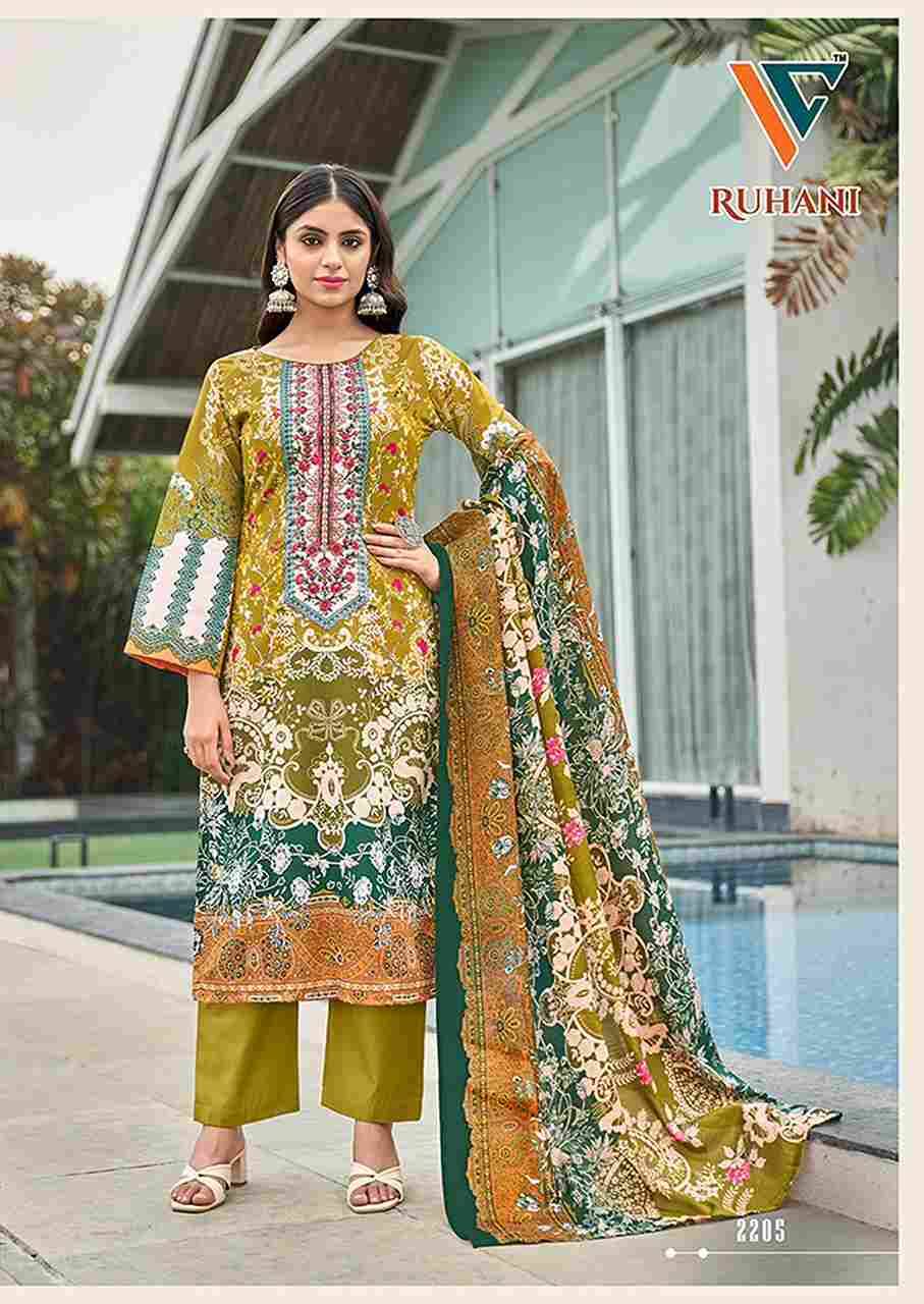 Ruhani Vol-22 By Vandana Fashion 2201 To 2208 Series Beautiful Festive Suits Stylish Fancy Colorful Casual Wear & Ethnic Wear Cotton Print Dresses At Wholesale Price