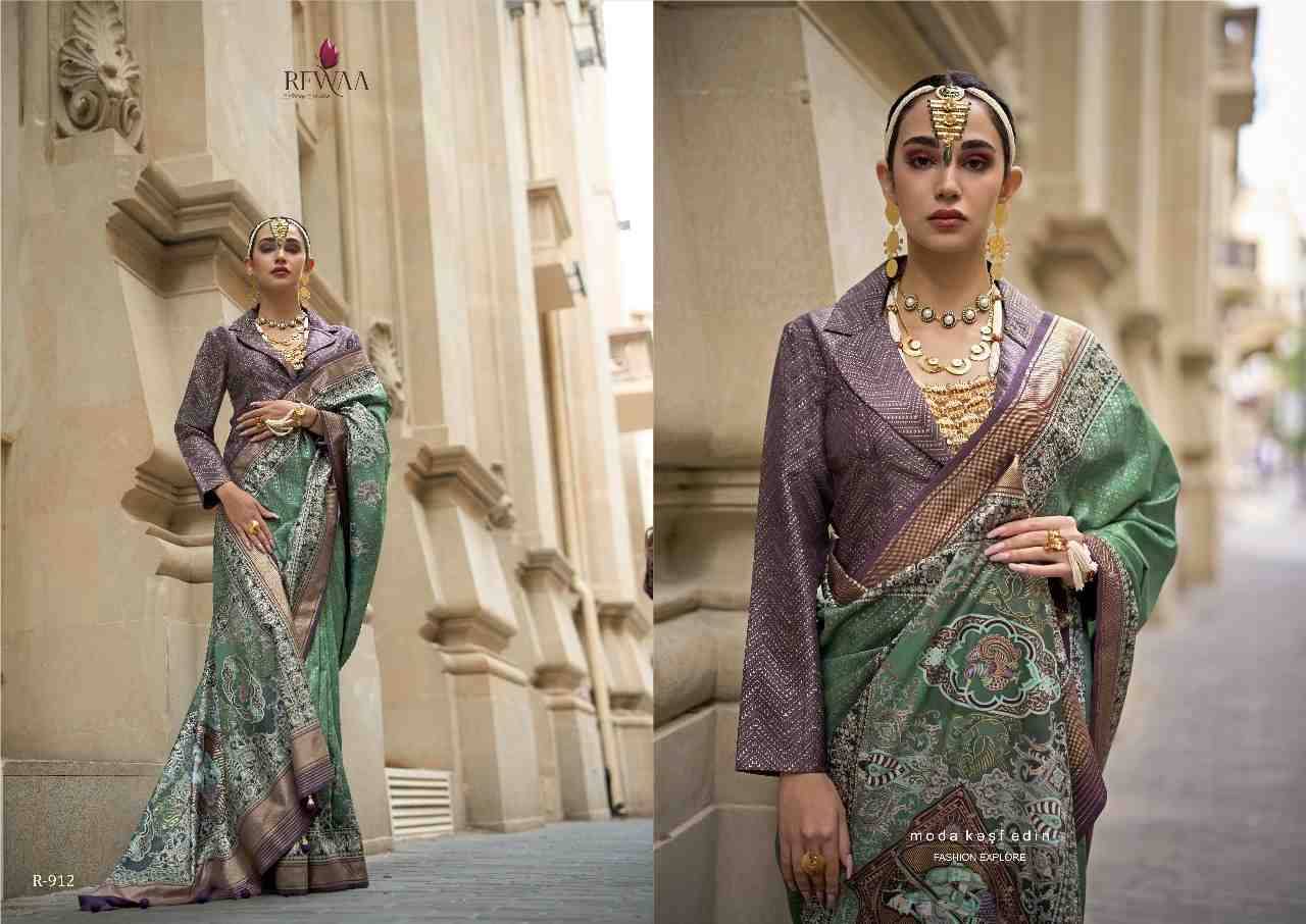 Rome By Rewaa 912 To 920 Series Indian Traditional Wear Collection Beautiful Stylish Fancy Colorful Party Wear & Occasional Wear Vichitra Silk Sarees At Wholesale Price