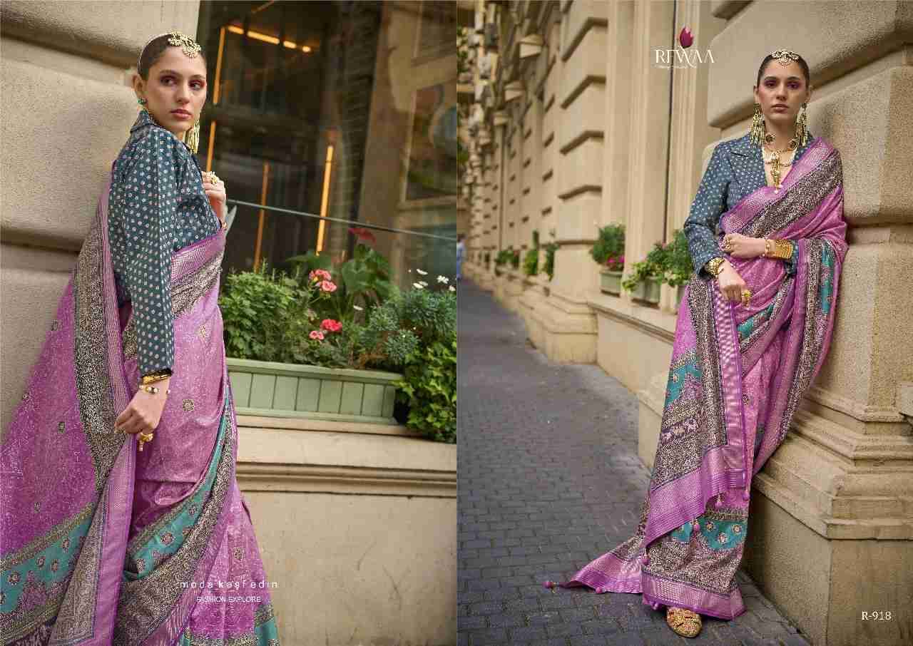 Rome By Rewaa 912 To 920 Series Indian Traditional Wear Collection Beautiful Stylish Fancy Colorful Party Wear & Occasional Wear Vichitra Silk Sarees At Wholesale Price