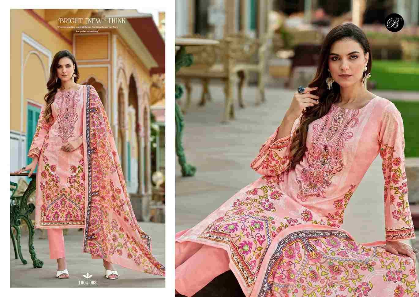 Naira Vol-83 By Belliza 1004-001 To 1004-008 Series Beautiful Festive Suits Stylish Fancy Colorful Casual Wear & Ethnic Wear Pure Cotton Print Dresses At Wholesale Price