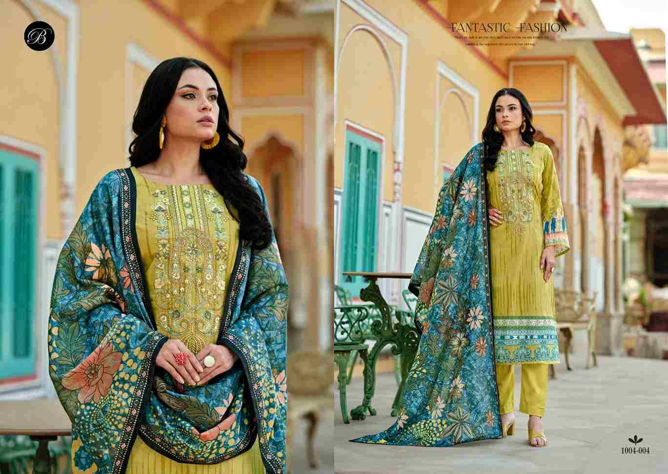 Naira Vol-83 By Belliza 1004-001 To 1004-008 Series Beautiful Festive Suits Stylish Fancy Colorful Casual Wear & Ethnic Wear Pure Cotton Print Dresses At Wholesale Price