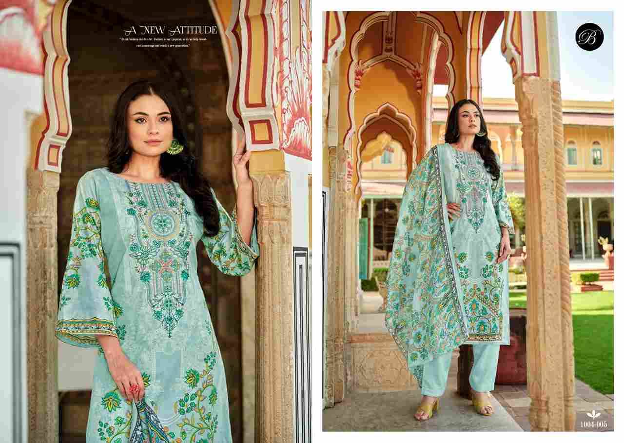 Naira Vol-83 By Belliza 1004-001 To 1004-008 Series Beautiful Festive Suits Stylish Fancy Colorful Casual Wear & Ethnic Wear Pure Cotton Print Dresses At Wholesale Price