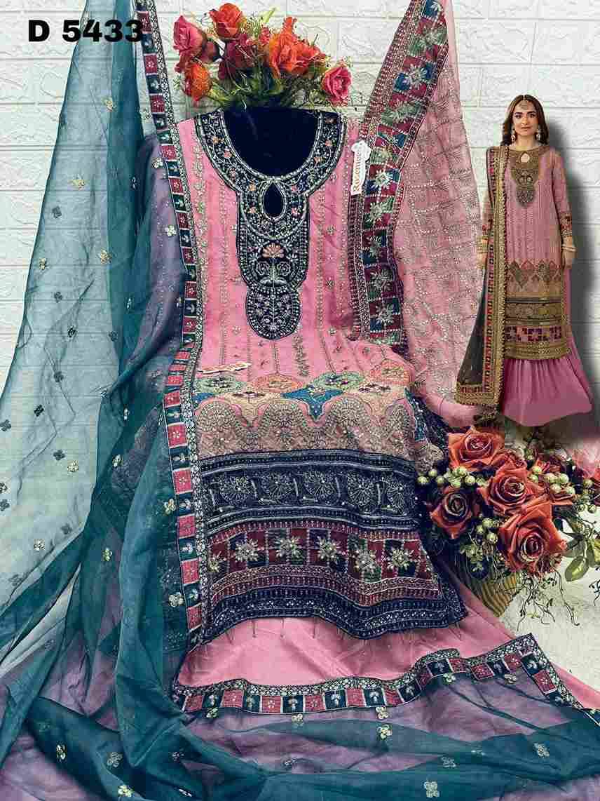 Fepic 5433 Colours By Fepic 5433-A To 5433-C Series Beautiful Pakistani Suits Colorful Stylish Fancy Casual Wear & Ethnic Wear Organza Embroidered Dresses At Wholesale Price