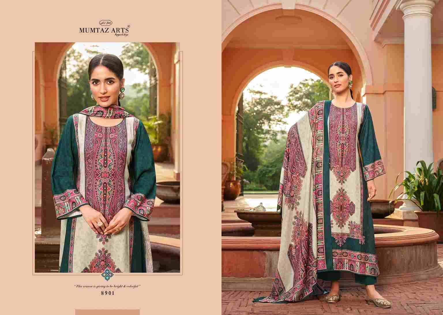 Shringar By Mumtaz Arts 8901 To 8906 Series Beautiful Festive Suits Colorful Stylish Fancy Casual Wear & Ethnic Wear Pure Viscose Pashmina Print Dresses At Wholesale Price