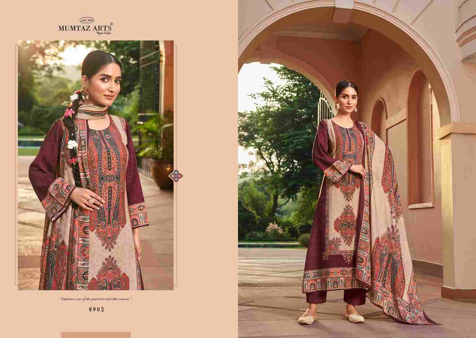 Shringar By Mumtaz Arts 8901 To 8906 Series Beautiful Festive Suits Colorful Stylish Fancy Casual Wear & Ethnic Wear Pure Viscose Pashmina Print Dresses At Wholesale Price