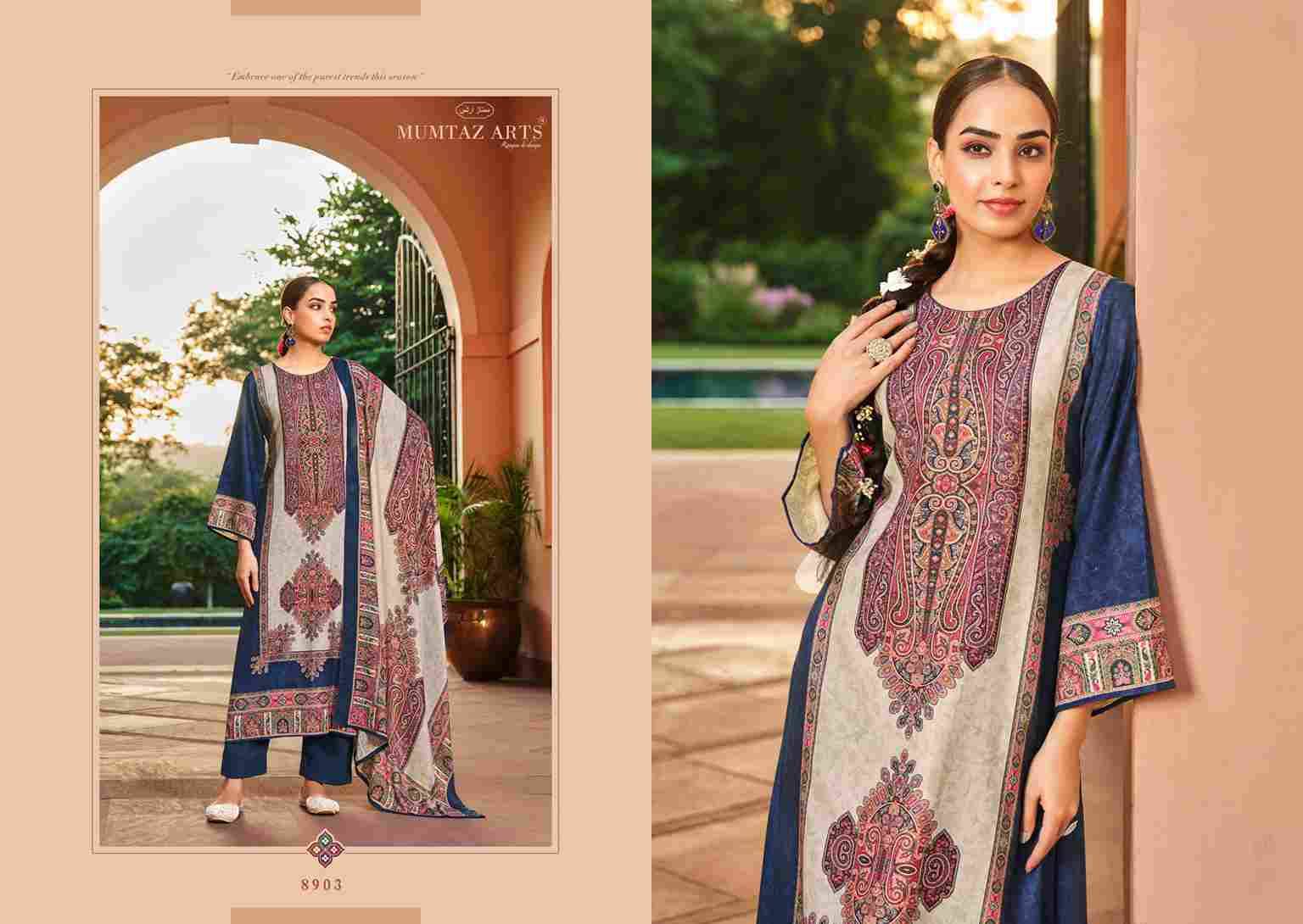 Shringar By Mumtaz Arts 8901 To 8906 Series Beautiful Festive Suits Colorful Stylish Fancy Casual Wear & Ethnic Wear Pure Viscose Pashmina Print Dresses At Wholesale Price