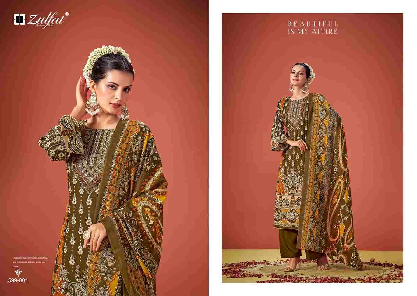 Aayat Vol-6 By Zulfat 599-001 To 599-006 Series Beautiful Festive Suits Stylish Fancy Colorful Casual Wear & Ethnic Wear Pure Viscose Rayon Print Dresses At Wholesale Price