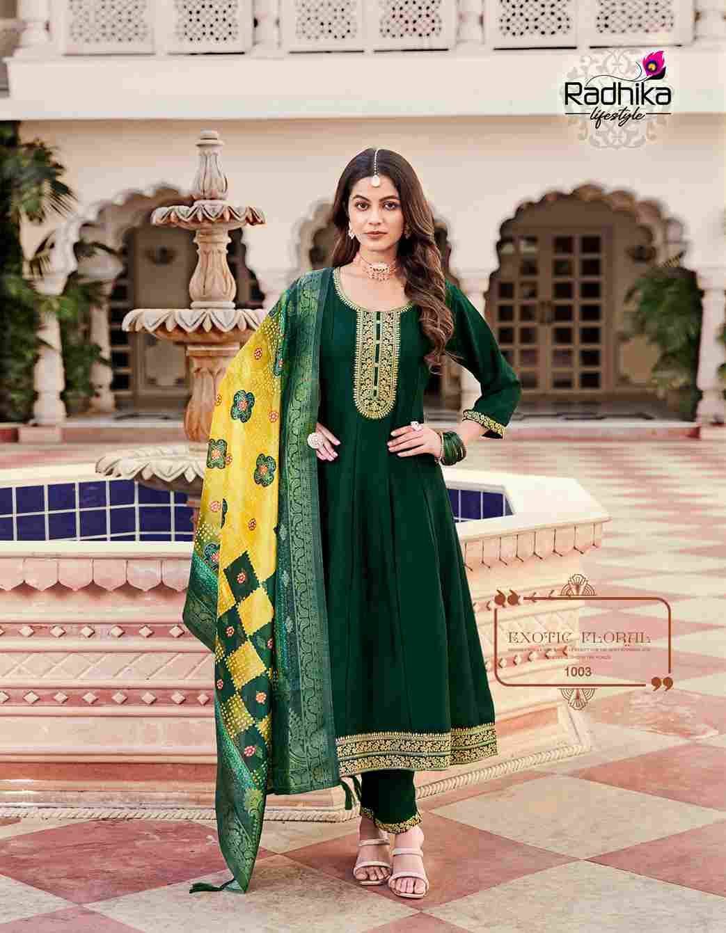 Malanag Vol-1 By Radhika Lifestyle 1001 To 1006 Series Designer Stylish Fancy Colorful Beautiful Party Wear & Ethnic Wear Collection Vichitra Silk Print Dresses At Wholesale Price