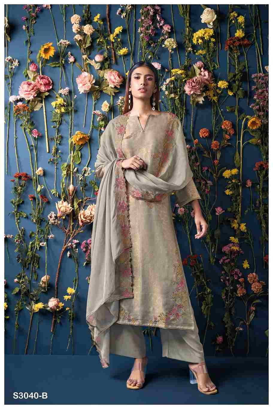 Firaki-3040 By Ganga Fashion 3040-A To 3040-B Series Beautiful Festive Suits Colorful Stylish Fancy Casual Wear & Ethnic Wear Pure Bemberg Silk Dresses At Wholesale Price