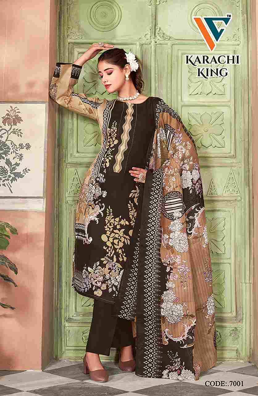 Karachi King Vol-7 By Vandana 7001 To 7008 Series Beautiful Festive Suits Stylish Fancy Colorful Casual Wear & Ethnic Wear Cotton Print Dresses At Wholesale Price