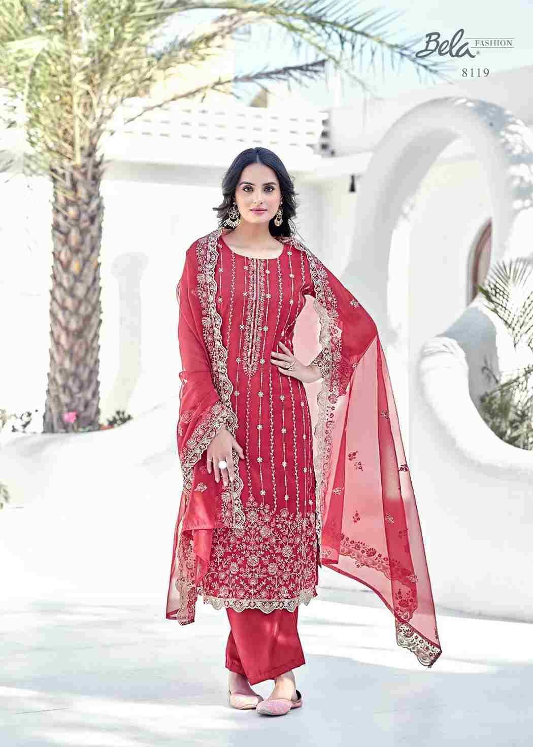 Eraya By Bela Fashion 8118 To 8123 Series Beautiful Festive Suits Stylish Fancy Colorful Casual Wear & Ethnic Wear Organza Dresses At Wholesale Price