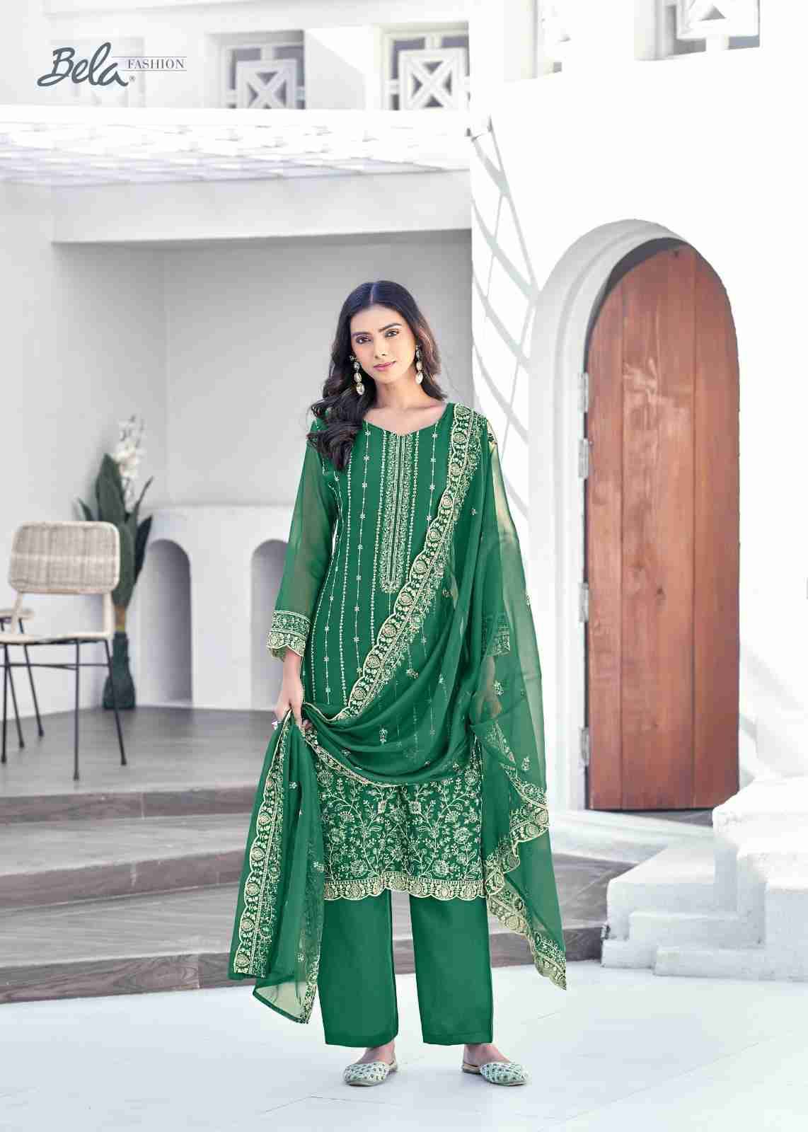 Eraya By Bela Fashion 8118 To 8123 Series Beautiful Festive Suits Stylish Fancy Colorful Casual Wear & Ethnic Wear Organza Dresses At Wholesale Price