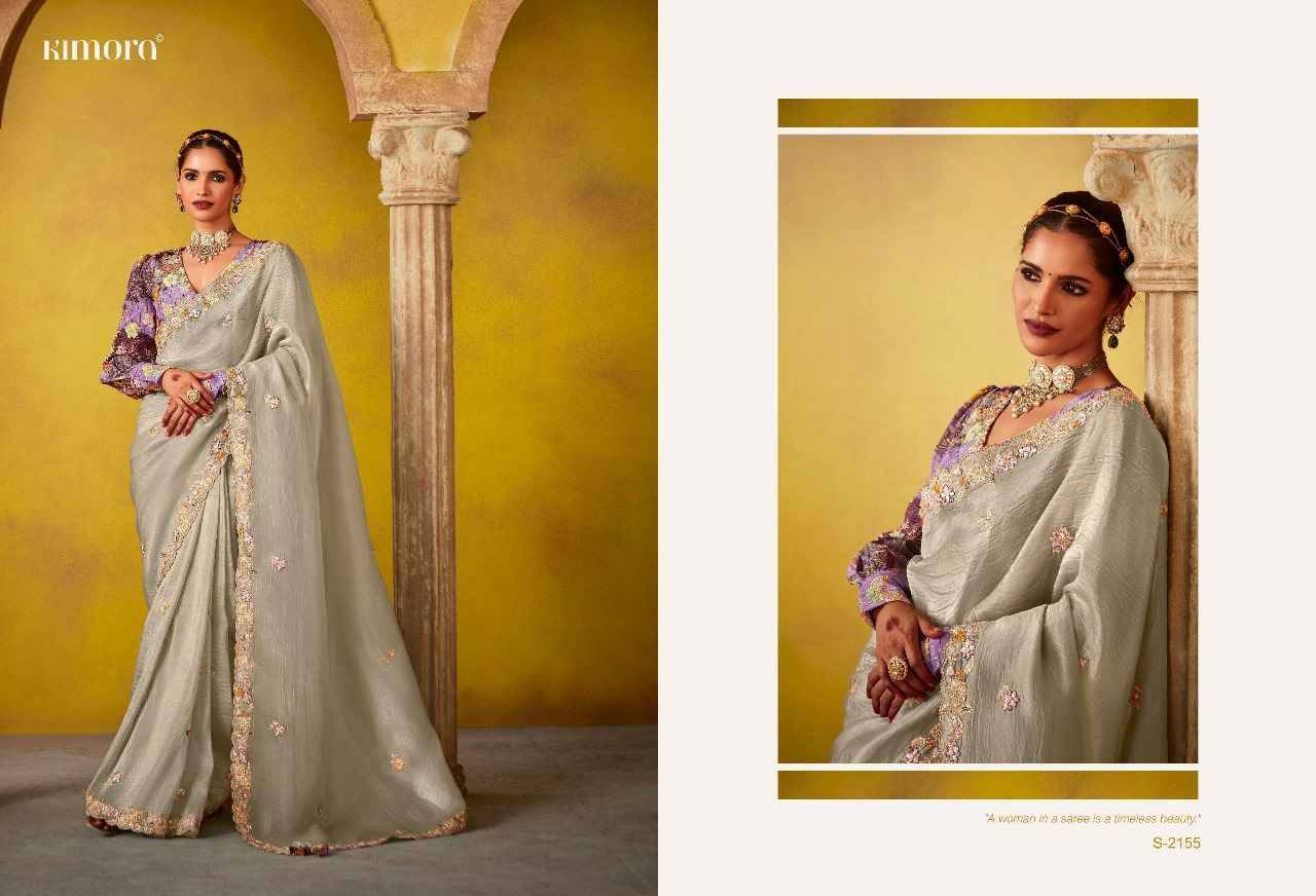 Divani By Kimora Fashion 2151 To 2161 Series Indian Traditional Wear Collection Beautiful Stylish Fancy Colorful Party Wear & Occasional Wear Tussar Silk Sarees At Wholesale Price