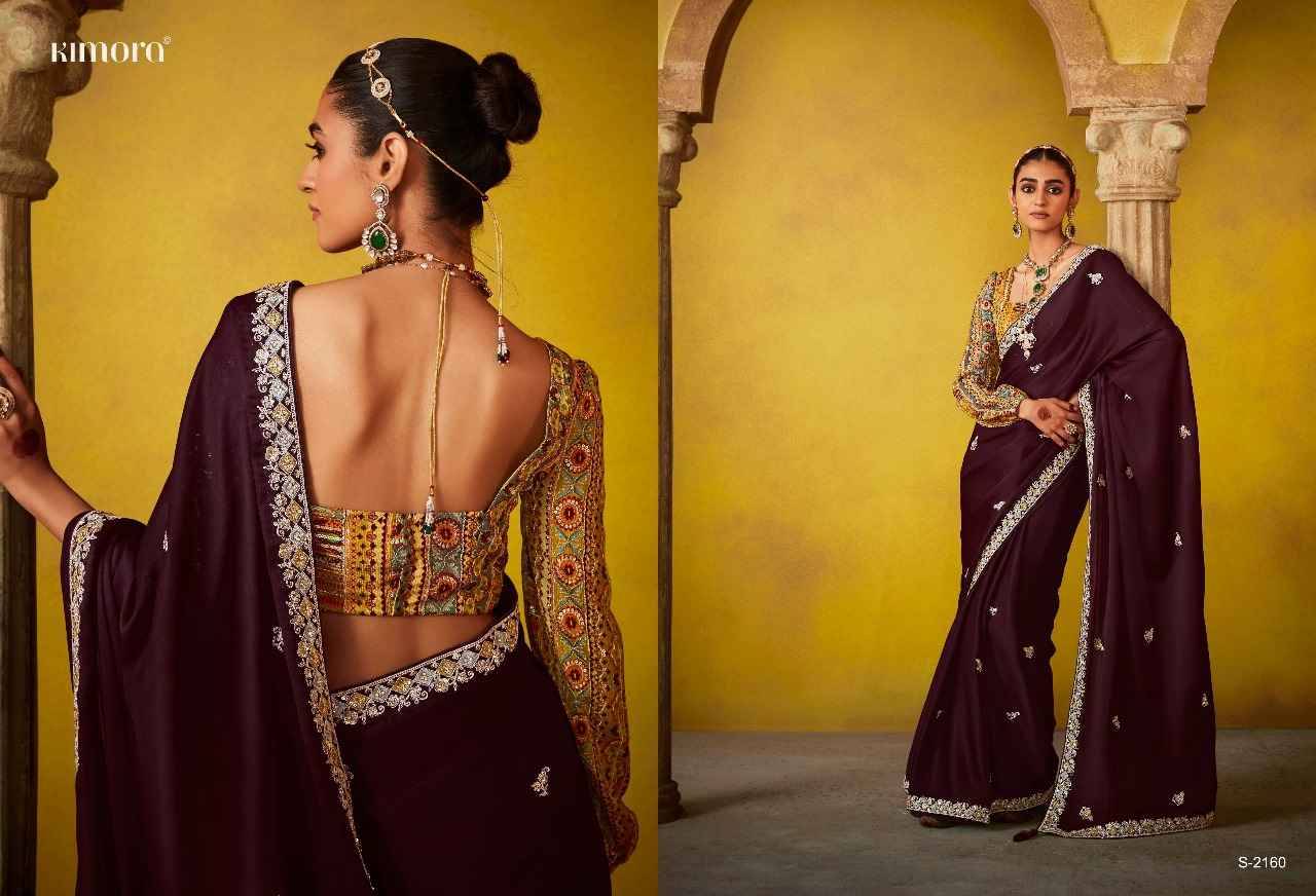 Divani By Kimora Fashion 2151 To 2161 Series Indian Traditional Wear Collection Beautiful Stylish Fancy Colorful Party Wear & Occasional Wear Tussar Silk Sarees At Wholesale Price