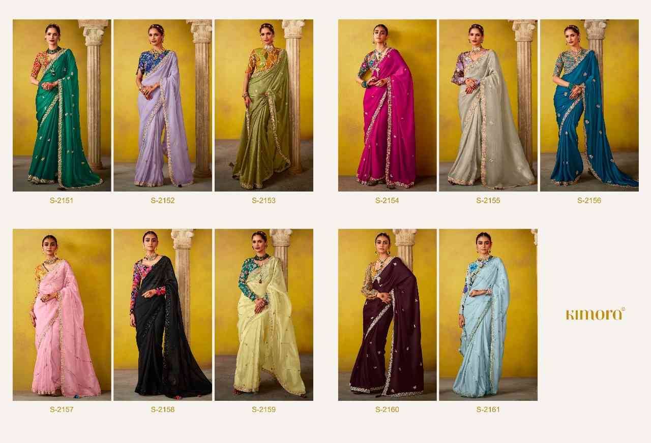 Divani By Kimora Fashion 2151 To 2161 Series Indian Traditional Wear Collection Beautiful Stylish Fancy Colorful Party Wear & Occasional Wear Tussar Silk Sarees At Wholesale Price