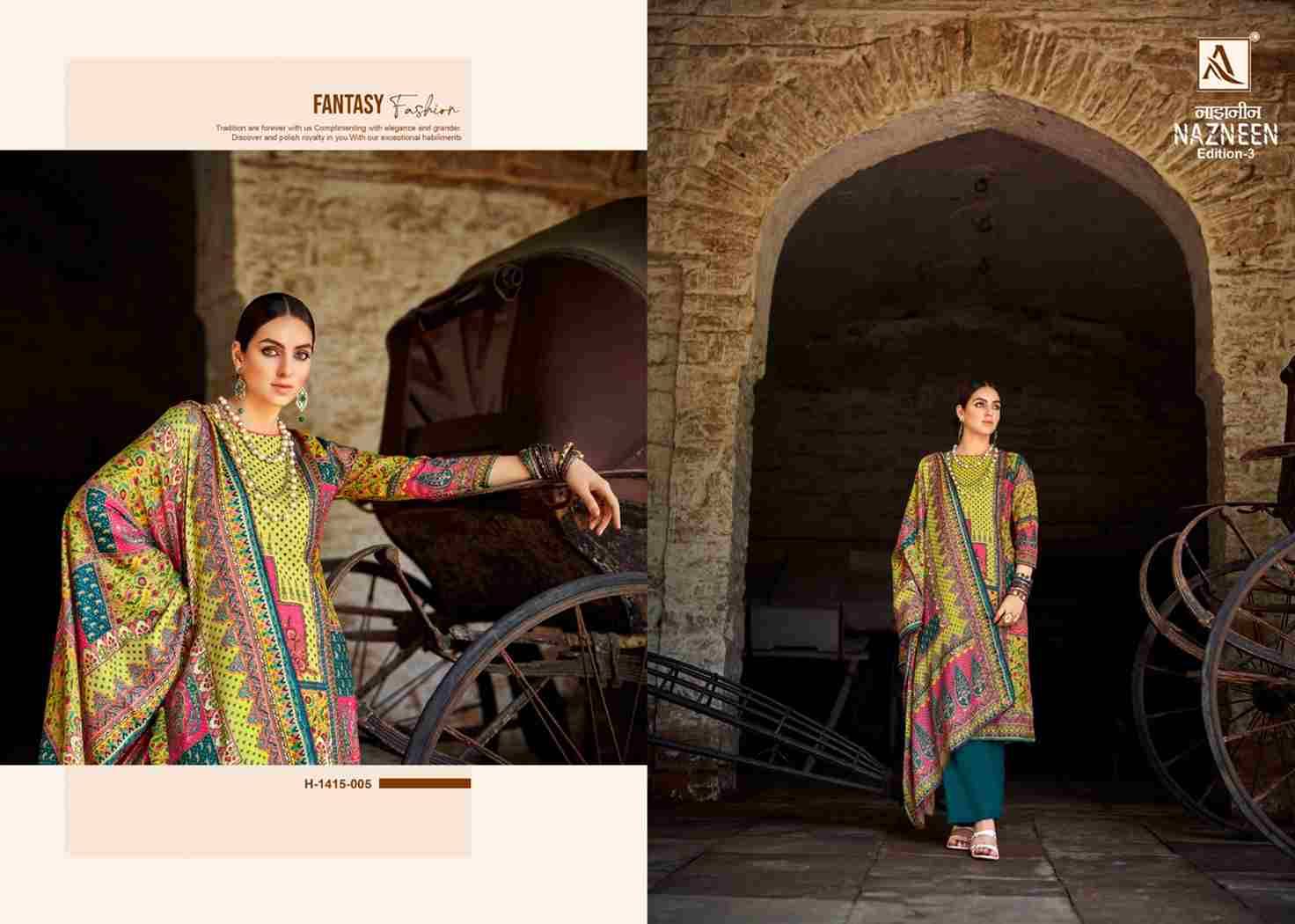 Nazneen Vol-3 By Alok Suit 1415-001 To 1415-006 Series Indian Traditional Wear Collection Beautiful Stylish Fancy Colorful Party Wear & Wear Visocse Pashmina Dress At Wholesale Price