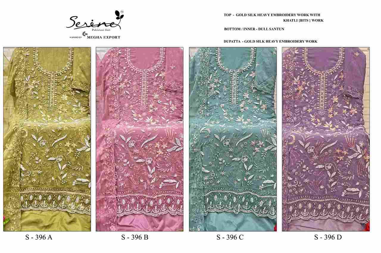 Serene Hit Design S-396 Colours By Serene S-396-A To S-396-D Series Designer Pakistani Suits Beautiful Fancy Colorful Stylish Party Wear & Occasional Wear Silk Embroidered Dresses At Wholesale Price