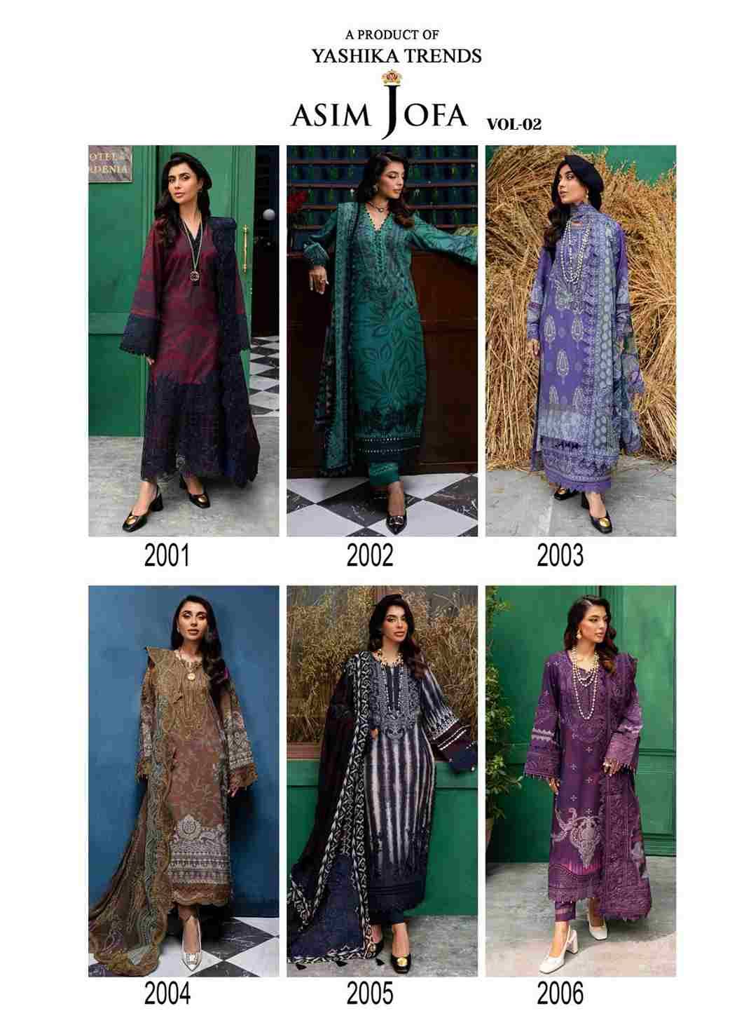 Asim Jofa Vol-2 By Zellbury 2001 To 2006 Series Beautiful Stylish Festive Suits Fancy Colorful Casual Wear & Ethnic Wear & Ready To Wear Heavy Cotton Print Dresses At Wholesale Price