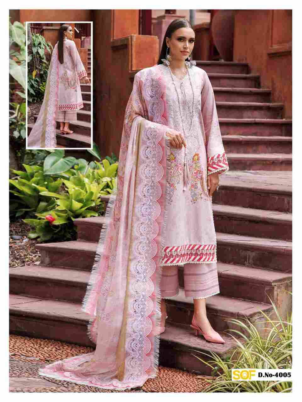 Ayra.B Vol-4 By Shree Om Fab 4001 To 4006 Series Designer Pakistani Suits Beautiful Fancy Stylish Colorful Party Wear & Occasional Wear Pure Lawn With Embroidery Dresses At Wholesale Price