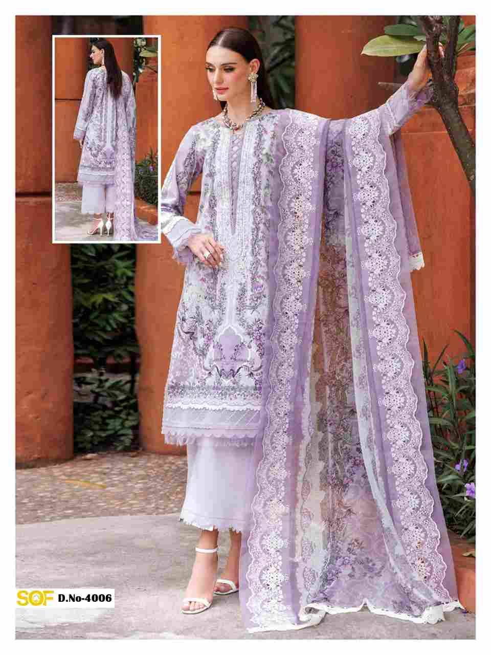 Ayra.B Vol-4 By Shree Om Fab 4001 To 4006 Series Designer Pakistani Suits Beautiful Fancy Stylish Colorful Party Wear & Occasional Wear Pure Lawn With Embroidery Dresses At Wholesale Price