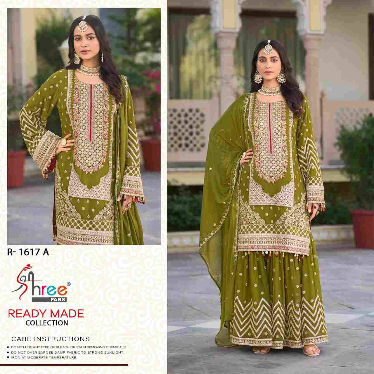 Shree Fabs Hit Design R-1617 Colours By Shree Fabs R-1617-A To R-1617-D Series Designer Pakistani Suits Collection Beautiful Stylish Fancy Colorful Party Wear & Occasional Wear Chinnon Dresses At Wholesale Price