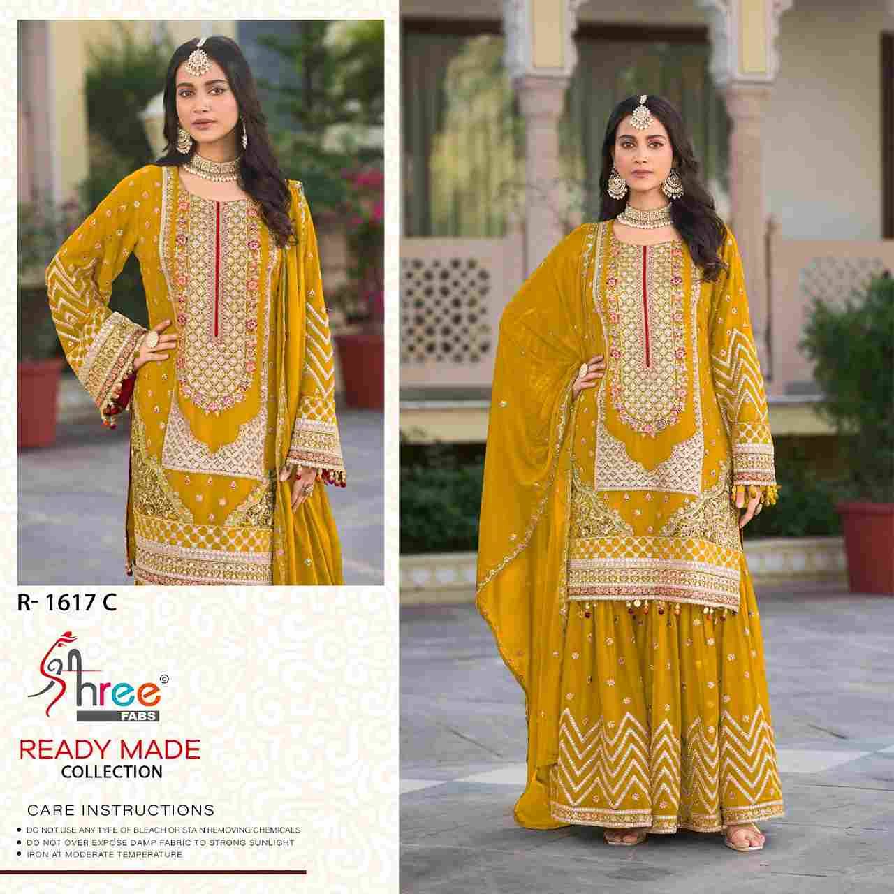 Shree Fabs Hit Design R-1617 Colours By Shree Fabs R-1617-A To R-1617-D Series Designer Pakistani Suits Collection Beautiful Stylish Fancy Colorful Party Wear & Occasional Wear Chinnon Dresses At Wholesale Price