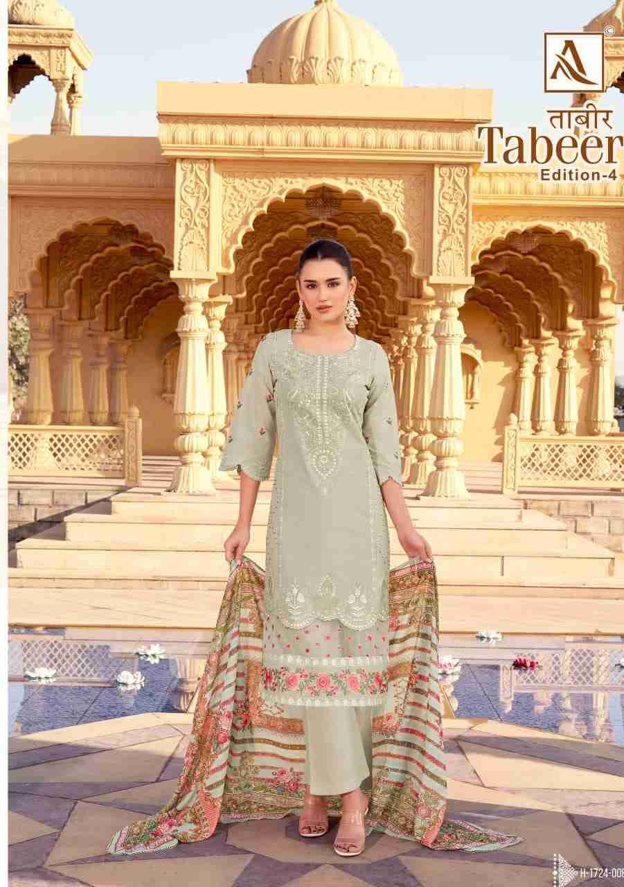 Tabeer Vol-4 By Alok Suit 1724-001 To 1724-008 Series Beautiful Festive Suits Stylish Fancy Colorful Casual Wear & Ethnic Wear Pure Cambric Lawn Embroidered Dresses At Wholesale Price