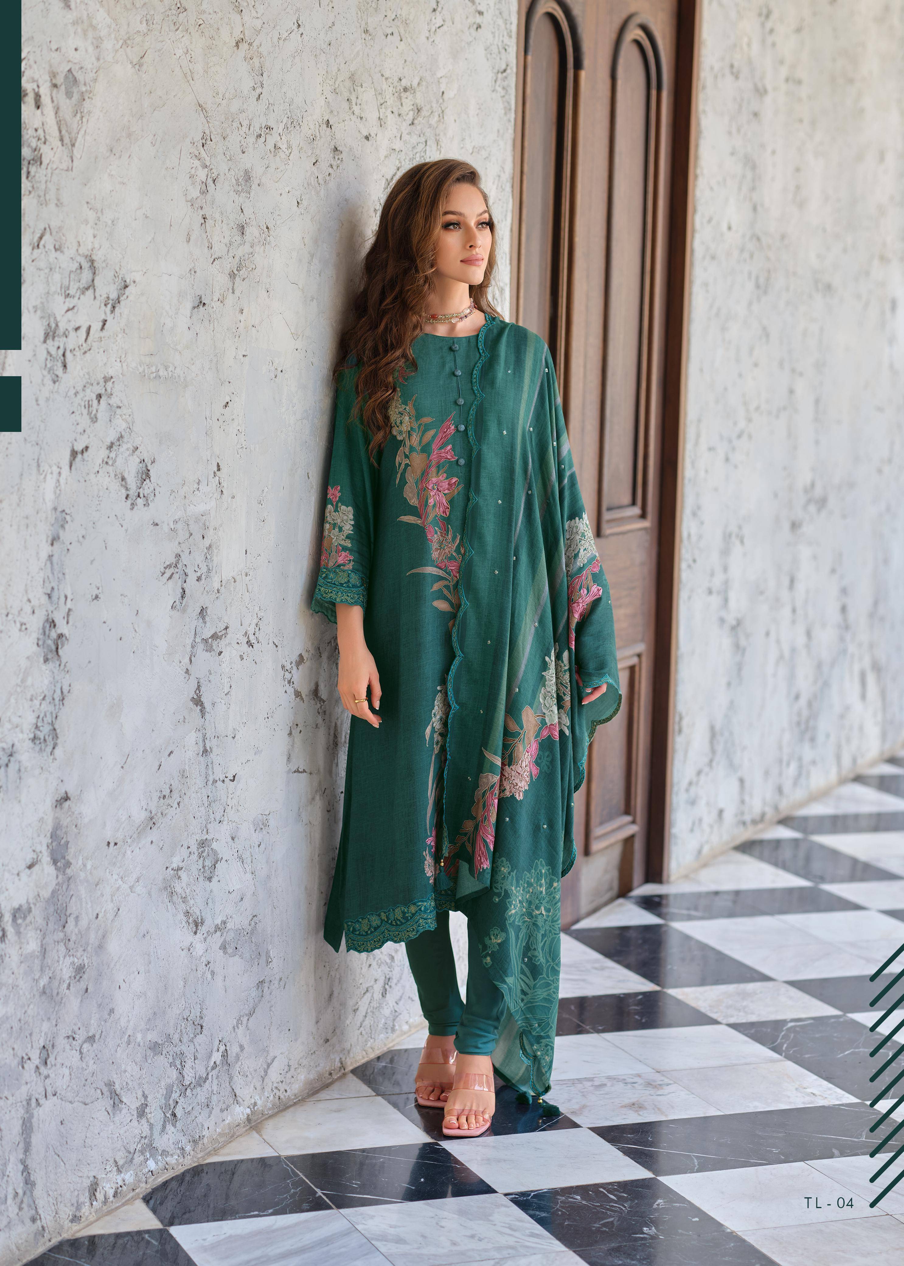 Tulip By Varshaa Beautiful Festive Suits Colorful Stylish Fancy Casual Wear & Ethnic Wear Viscose Muslin Dresses At Wholesale Price