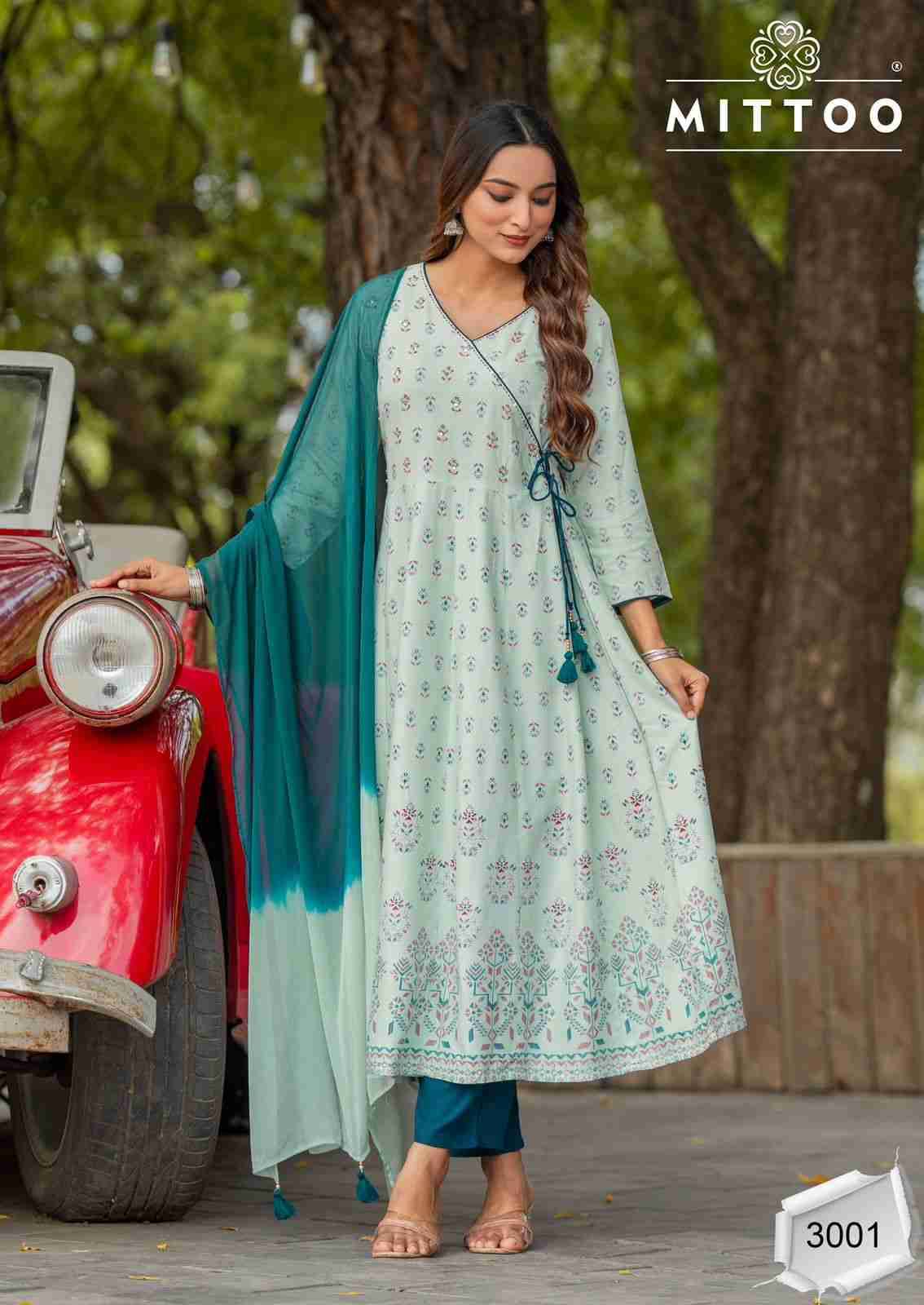 Padmavat By Mittoo 3001 To 3004 Series Beautiful Festive Suits Colorful Stylish Fancy Casual Wear & Ethnic Wear Heavy Rayon Dresses At Wholesale Price