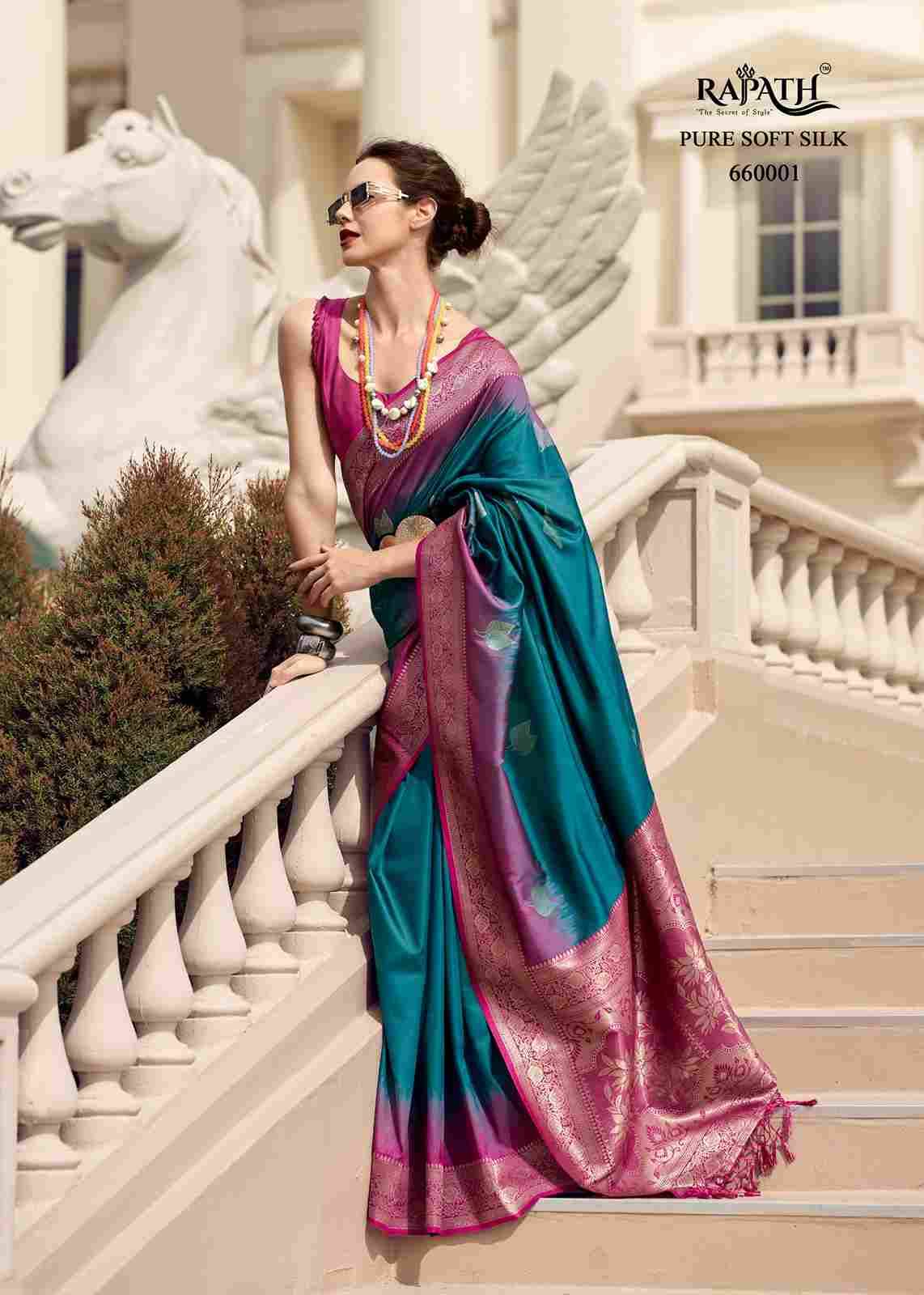 White Mango By Rajpath 660001 To 660008 Series Indian Traditional Wear Collection Beautiful Stylish Fancy Colorful Party Wear & Occasional Wear Pure Silk Sarees At Wholesale Price