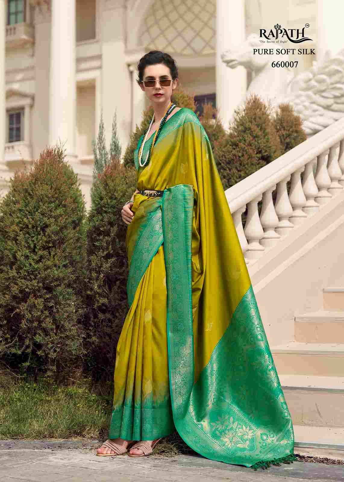 White Mango By Rajpath 660001 To 660008 Series Indian Traditional Wear Collection Beautiful Stylish Fancy Colorful Party Wear & Occasional Wear Pure Silk Sarees At Wholesale Price