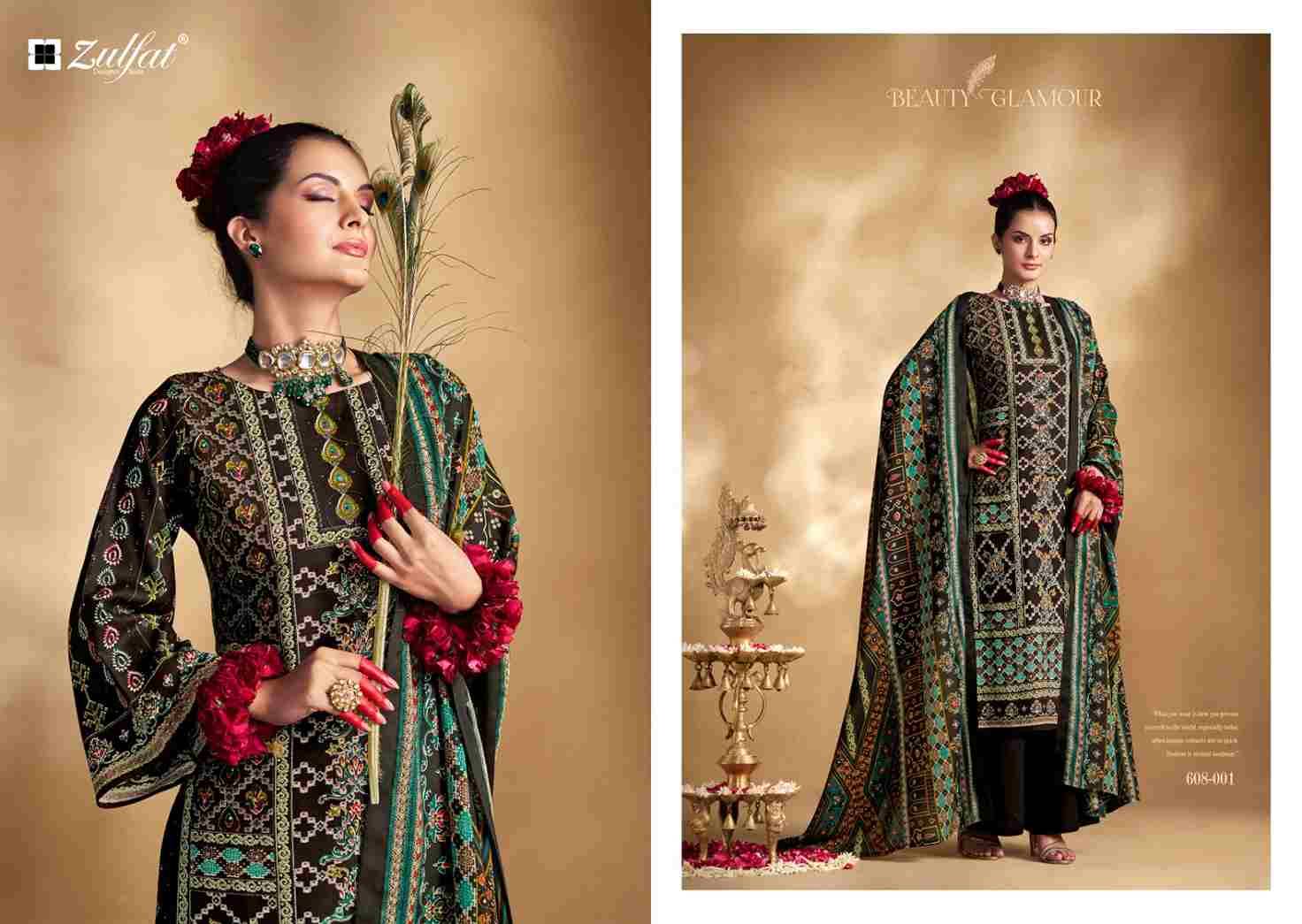 Lipika Vol-2 By Zulfat 608-001 To 608-006 Series Beautiful Festive Suits Stylish Fancy Colorful Casual Wear & Ethnic Wear Pure Viscose Rayon Print Dresses At Wholesale Price