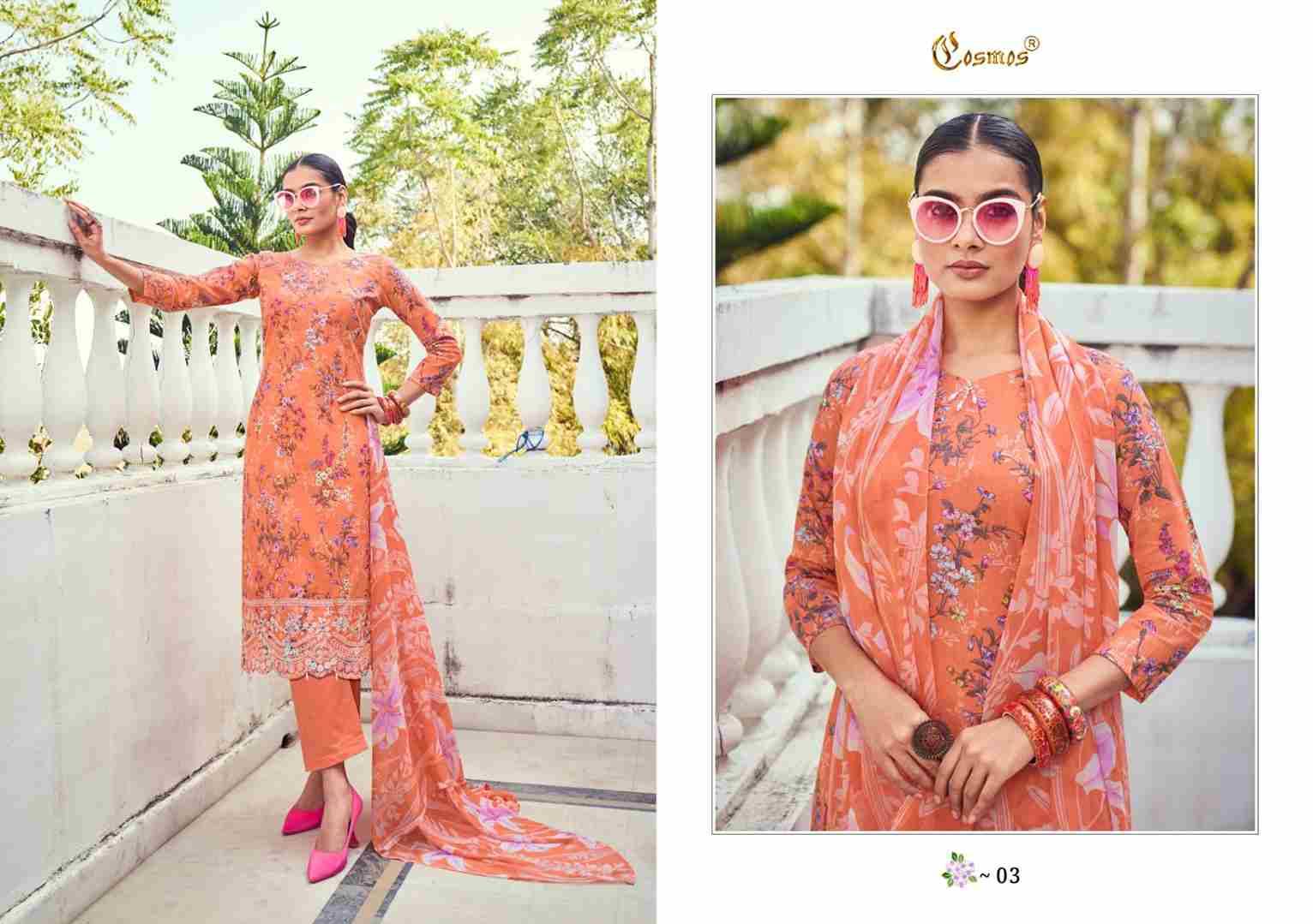 Noor Printkari Vol-1 By Cosmos 01 To 10 Series Beautiful Festive Suits Colorful Stylish Fancy Casual Wear & Ethnic Wear Cambric Cotton Print Dresses At Wholesale Price