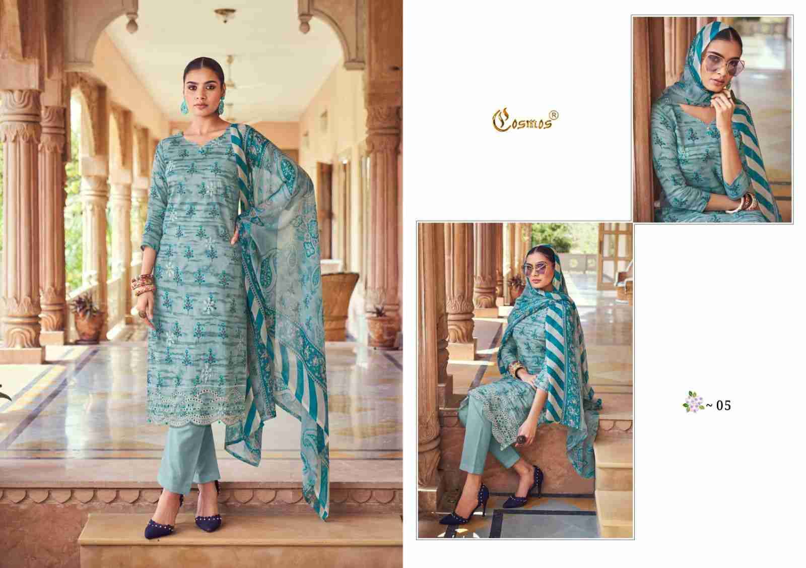 Noor Printkari Vol-1 By Cosmos 01 To 10 Series Beautiful Festive Suits Colorful Stylish Fancy Casual Wear & Ethnic Wear Cambric Cotton Print Dresses At Wholesale Price