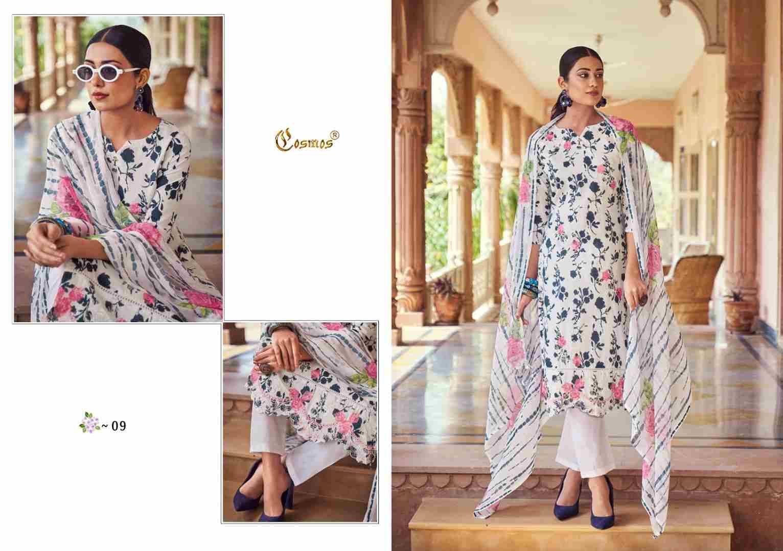 Noor Printkari Vol-1 By Cosmos 01 To 10 Series Beautiful Festive Suits Colorful Stylish Fancy Casual Wear & Ethnic Wear Cambric Cotton Print Dresses At Wholesale Price