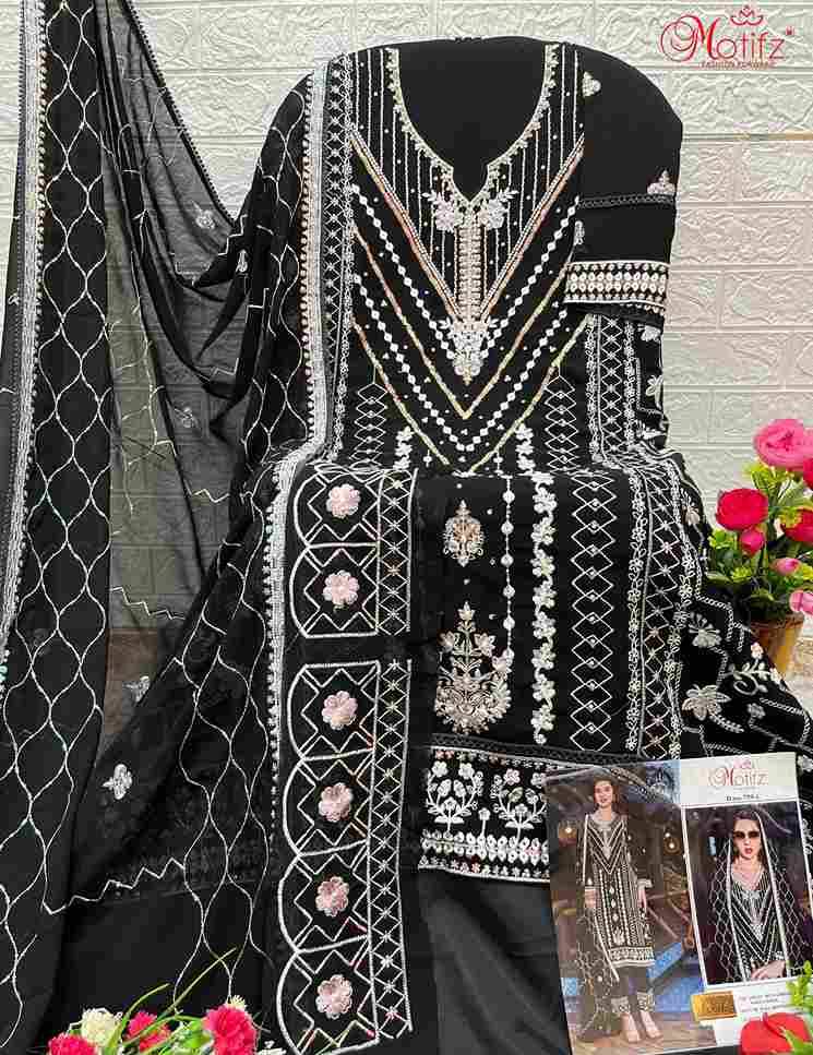 Motifz Hit Design 759 Colours By Motifz 759-A To 759-D Series Beautiful Pakistani Suits Colorful Stylish Fancy Casual Wear & Ethnic Wear Georgette Dresses At Wholesale Price