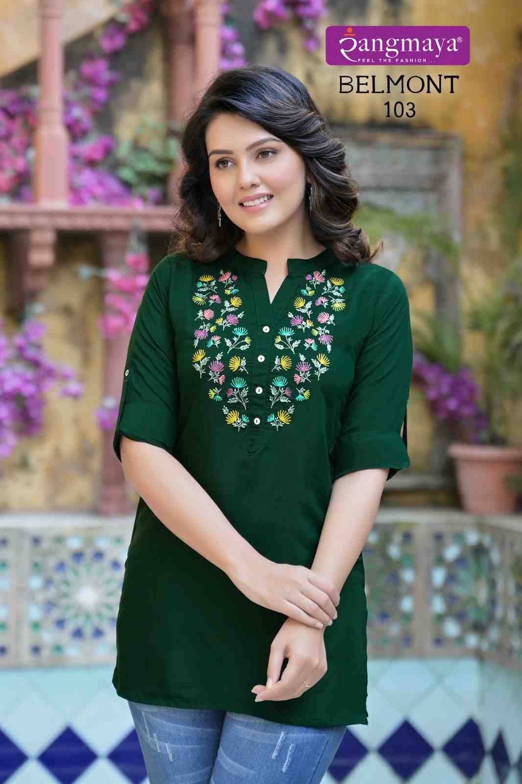 Belmont By Rangmaya 101 To 107 Series Designer Stylish Fancy Colorful Beautiful Party Wear & Ethnic Wear Collection Imported Tops At Wholesale Price