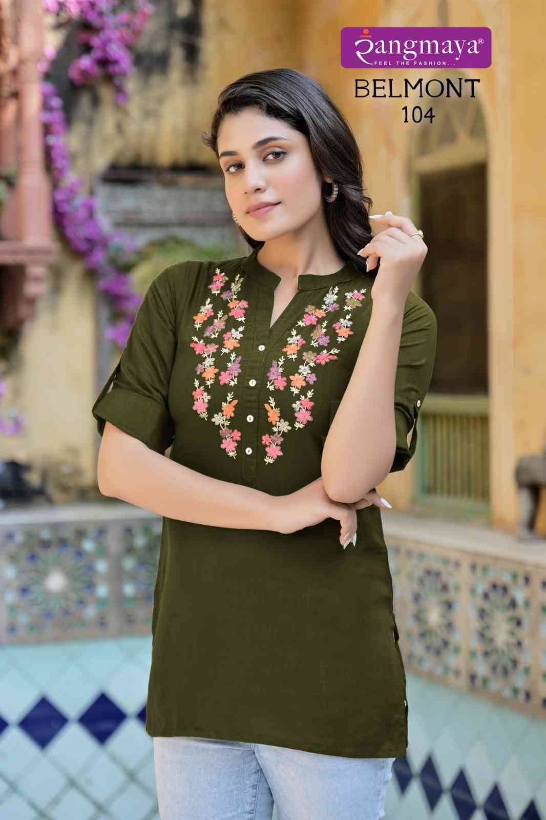 Belmont By Rangmaya 101 To 107 Series Designer Stylish Fancy Colorful Beautiful Party Wear & Ethnic Wear Collection Imported Tops At Wholesale Price