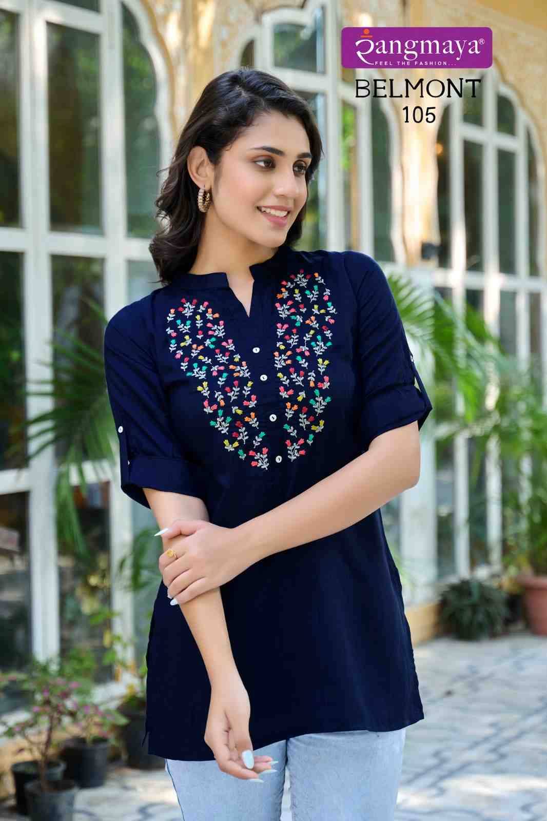 Belmont By Rangmaya 101 To 107 Series Designer Stylish Fancy Colorful Beautiful Party Wear & Ethnic Wear Collection Imported Tops At Wholesale Price