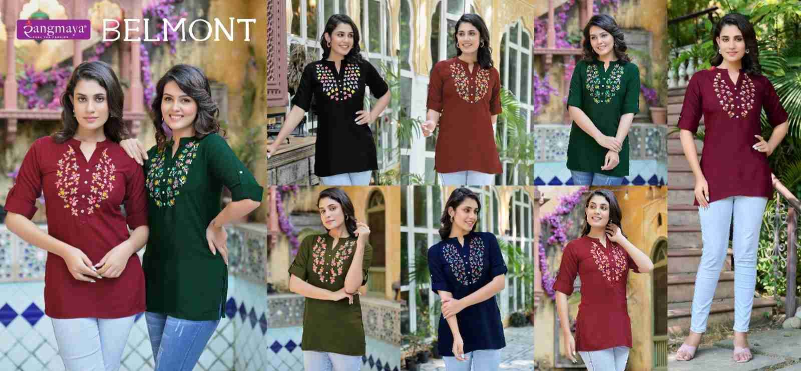 Belmont By Rangmaya 101 To 107 Series Designer Stylish Fancy Colorful Beautiful Party Wear & Ethnic Wear Collection Imported Tops At Wholesale Price