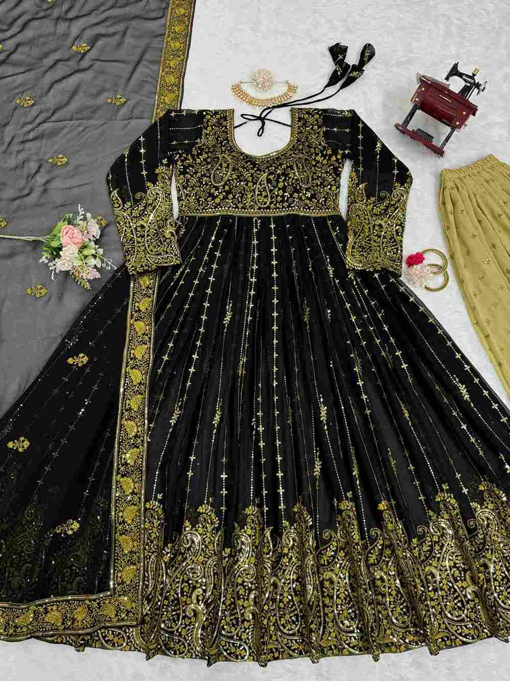 R-5795 By Fashid Wholesale Designer Suits Beautiful Stylish Fancy Colorful Party Wear & Occasional Wear Faux Georgette Dresses At Wholesale Price