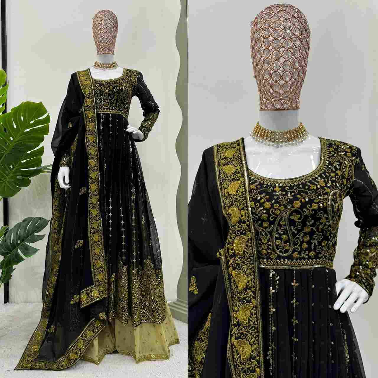 R-5795 By Fashid Wholesale Designer Suits Beautiful Stylish Fancy Colorful Party Wear & Occasional Wear Faux Georgette Dresses At Wholesale Price