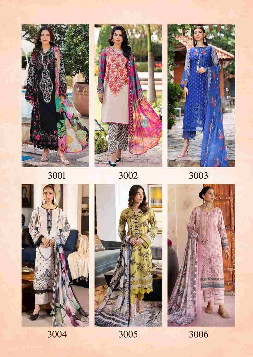 Hezal By Hala 3001 To 3006 Series Beautiful Festive Suits Stylish Fancy Colorful Casual Wear & Ethnic Wear Pure Cotton Digital Print Dresses At Wholesale Price